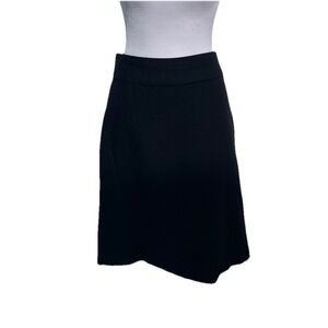 Banana Republic Wool Blend Black Straight Skirt